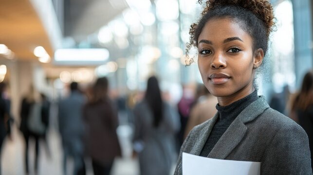 A job fair with various companies showcasing career opportunities to eager job seekers. Stock photo --ar 16:9 --quality 2 --style raw --v 6.1 Job ID: a8be2ec8-566d-4fd4-a21f-e7da5f55c0b3