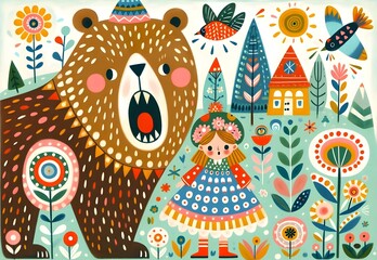 Obraz premium Mundos de Ensueño: Fábulas y Colores