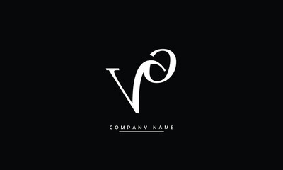 VO, OV, V, O Abstract Letters Logo Monogram
