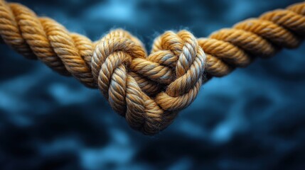 Fototapeta premium a rope in the shape of a heart