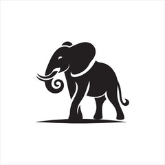 elephant silhouette vector