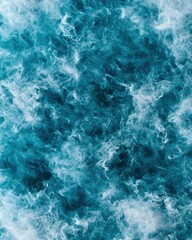 Obraz premium Crashing waves action ocean location aerial view content type dynamic environment motion concept