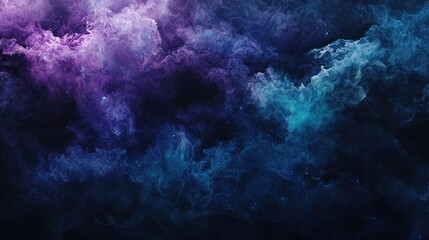 Obraz premium A black background with hints of dark blue and purple, adding a sense of mystery and depth.