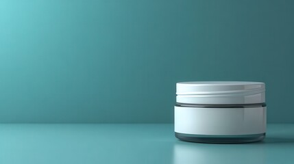 a white jar of cream