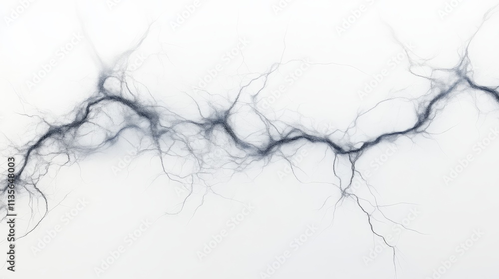 Aufkleber abstract neural network pattern on white