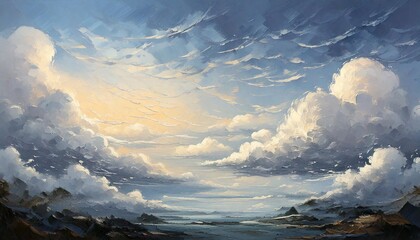 clouds over the mountains