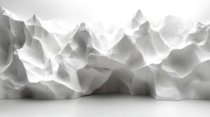 Obraz premium abstract 3d animation white geometric background design seamless looped vide