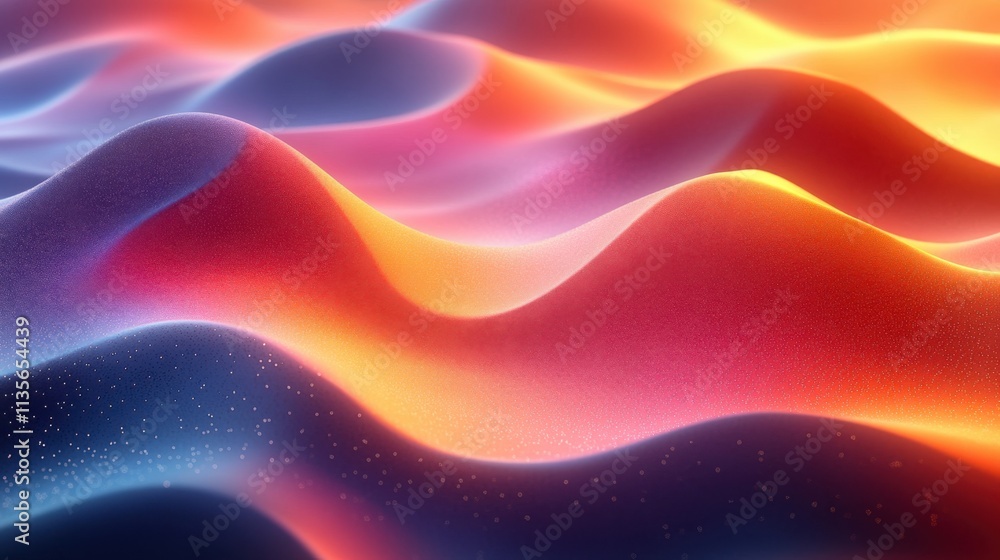 Aufkleber abstract 3d render animation of a colorful surface motion background design seamless looped vide