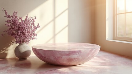 rose quartz podium