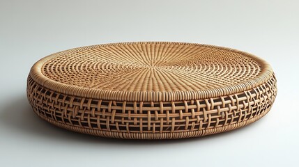 wicker wooden podium