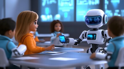 robot teacher helps kids learn tech - ai and education