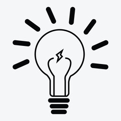 hand drawing bulb with idea