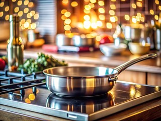 Modern Kitchen, Bokeh Frying Pan