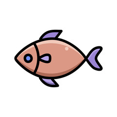 Fish Vector Icon Sign Icon