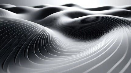 Naklejka premium abstract 3d render of twisted lines modern background desig