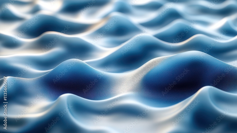 Aufkleber abstract 3d rendering liquid surface wavy line modern background desig
