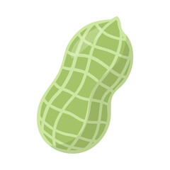 Green peanut vector illustration