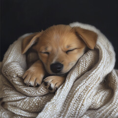 Napping puppy
