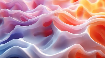 Obraz premium abstract animation 3d render of soft gradient with color dispersion effect seamless looped vide
