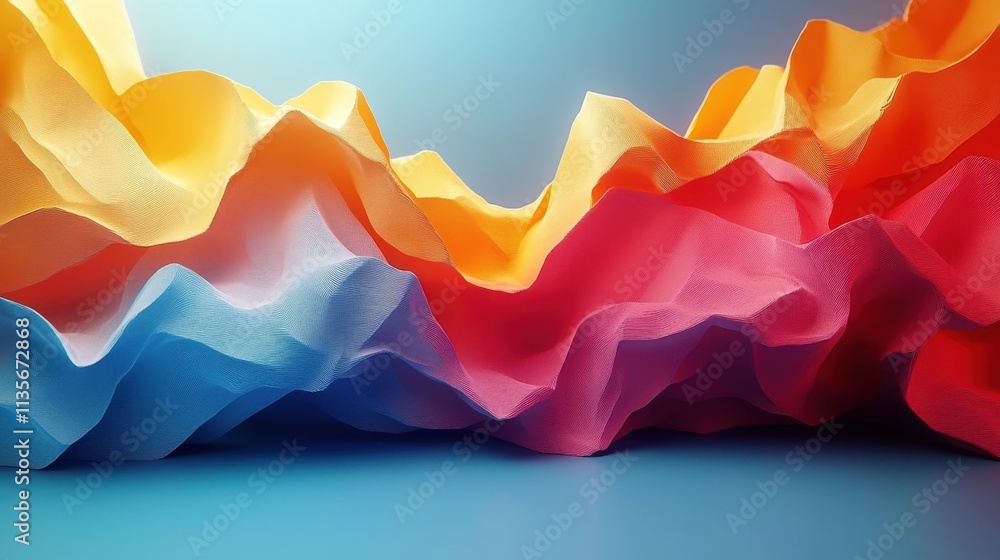Aufkleber abstract animation colorful geometric background design looping video 3d rende
