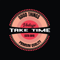 Motivational vintage style typography tshirt design template, Vintage typography design