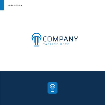 Jellyfish logo template. Sealife vector design