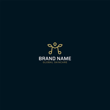 Elegant Letter M Logo Skin Care
