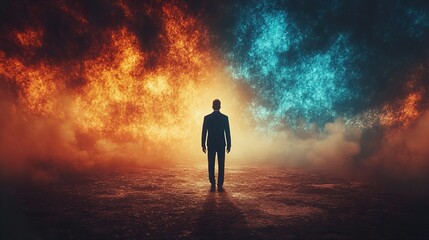 A Man's Choice: Embracing the Uncertain Future