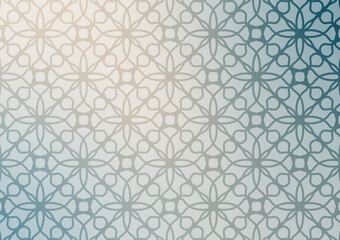 Gradient blue line square circle pattern graphics background