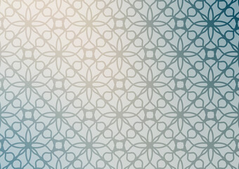 Gradient blue line square circle pattern graphics background