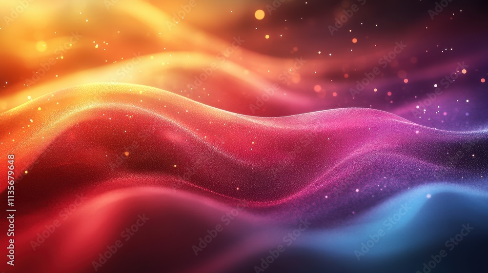 Poster abstract animation soft blurry background seamless looped video 3d rende