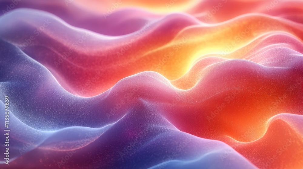 Aufkleber abstract animation soft colorful background seamless looping video 3d rende