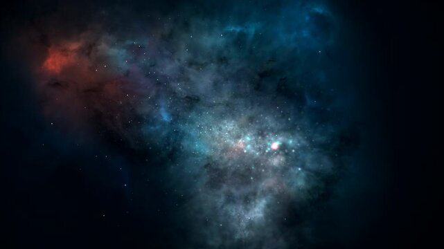 Pulsar V2. Powerful rays of neutron star. Pulsar motion along the trajectory