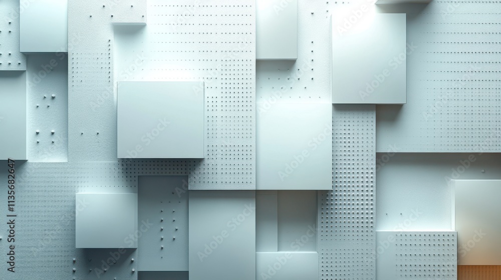 Poster abstract background design white composition with geometric shape