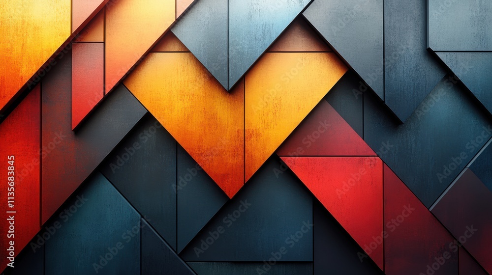 Poster abstract background geometric texture design modern pattern with triangles illustratio