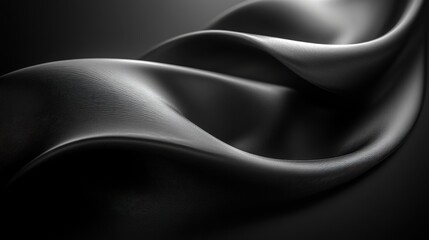 Fototapeta premium abstract black shape 3d rende