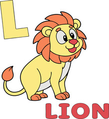Alphabet L - Lion Illustration for Kids | Fun and Educational Preschool Learning Concept