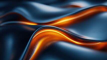 Fototapeta premium abstract gold shape on a dark background 3d rende