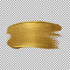 Golden Brush Stroke Texture for Premium Designs on transparent background, png, psd
