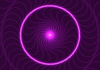Circle len dark purple line mandala graphics background