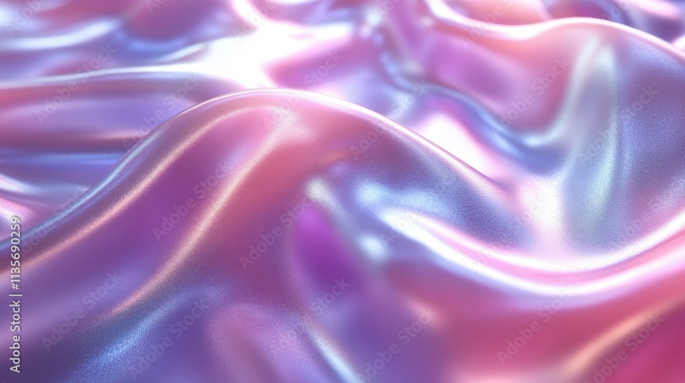 Aufkleber abstract iridescent background seamless looping animation 3d rende