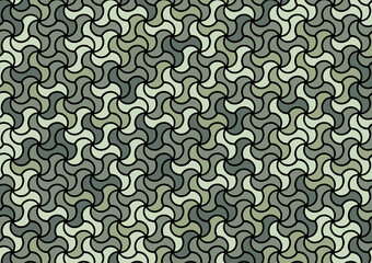 Green wave soft art line curve pattern background