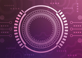 Space art purple len light line digital background