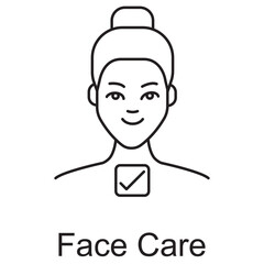 Face Care Icon, Achieving Radiant Skin Essential  Tips, Innovative Facial Care Solutions for Every Skin Type, Vector