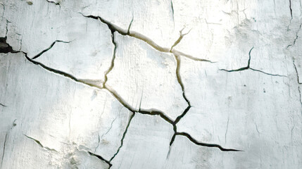 Obraz premium The ground has cracks in the top view for the background or graphic design
