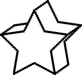 geometric shape pixel. Elements for design