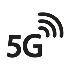 5g network icon. 5g signal icon. 5g network symbol for app, ui and website. cellular network 5g icon, vector illustration on transparent background