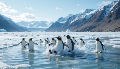 penguins in polar regions