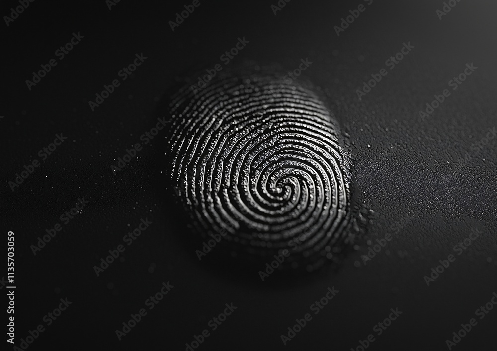 Poster fingerprint identity security privacy biometric closeup abstract dark texture background