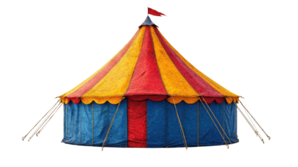 circus tent isolated on white background